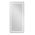thumbnail image 4 of HomeRoots 397806 47 x 22 x 1.6 in. Petite LED Strip Rounded Rectangle Wall Mirror, Clear, 4 of 8