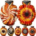 thumbnail image 3 of Sudadera con capucha con estampado 3D de grafiti y salpicaduras de tinta colorida para hombres y mujeres, sudaderas casuales para parejas, chándal holgado de gran tamaño para hombre, 3 of 4