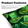 thumbnail image 2 of Saint Patrick's Day Luxurious Velvet Throw Pillow Inserts with Unique Patterns - Set of 2 Chair Pillow Covers - Available in 16x16, 18x18, 20x20 Inches for All Occasions, 2 of 6