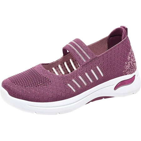 

Sneakers for Women Arch Support Breathable Shoes Woven Comfortable Soft Sole Casual Slip Summer Walking Shoes Women
