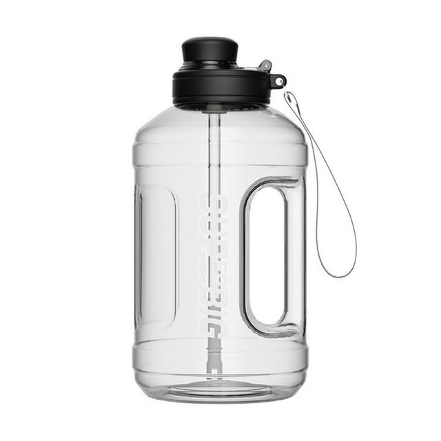 Hot Water Kettle, Fitness Kettle Large Capacity Water Cup Straw Plastic Cup Sports Kettle Ton Bucket Suitable for Fitness Sports Camping and Outdoor Use