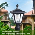 thumbnail image 3 of L-Link LIGHTING ST4330Q-A Solar Lamp Post Lights Solar Post Lights Outdoor Post Lights Die-Casting Aluminum 100 lumens 3-inch Fitter Base for Post Mount, 3 of 5