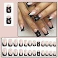 thumbnail image 6 of Press on Nails French Tip Square Nails Tips Designs Fake Nails Artificial Acrylic Nails Full Covers Acrylic False Nails, 6 of 7
