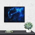thumbnail image 5 of Diamond Art Kits for Adults, Cool Blue Fire WolfDiamond Painting Kits for Beginners, Frameless Round 5D Full Drill Diamonds Art Pictures Gem Art Crafts Home Decor Gifts, 5 of 8