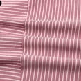 thumbnail image 7 of Women's Pants Fashion Casual Pants For Women Cotton And Linen Striped Elastic Waist Side Back Four Pockets Buttoned 9/10, 7 of 7