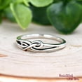thumbnail image 3 of SS DESIGNS Minimalist Infinity Knot Promise Ring for Women, Solid 925 Sterling Silver Elegant Infinity Symbol Statement Ring, Gift for Her, 3 of 4