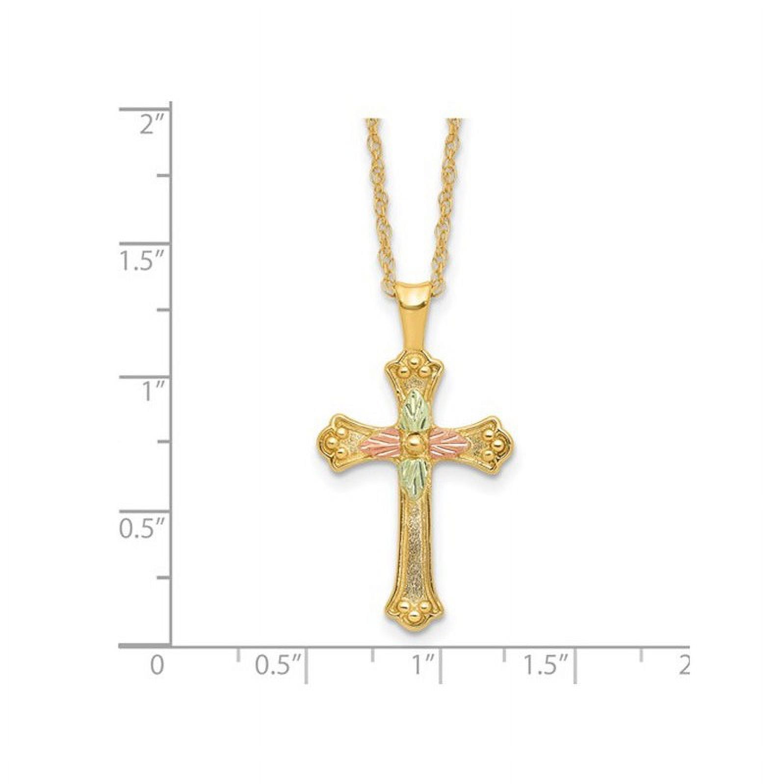 Kohls gold cross necklace best sale