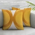 thumbnail image 3 of Nawypu  Half Moon Accent Boho Tufted Decorative Throw Pillow Cover, Cozy Bohemian Rainbow Design Cotton Canvas Cushion Cover | Tassels Pillow Case Home Decor Mustard Yellow, 3 of 5