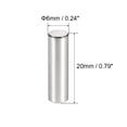 thumbnail image 3 of Uxcell 6mm X 20mm 304 Stainless Steel Dowel Pin 50 Pack, 3 of 5