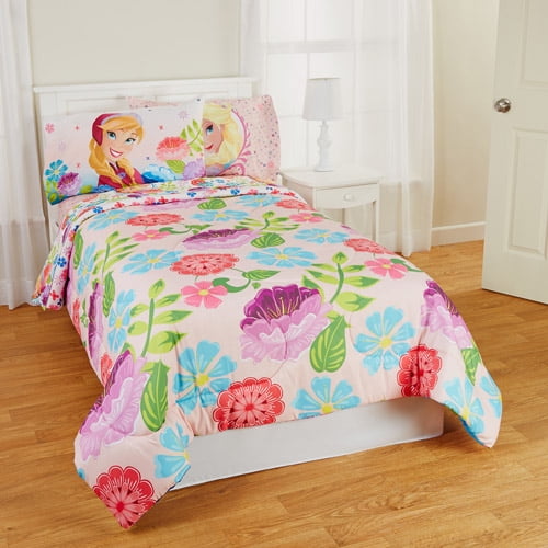 Disney Twin/full Comforter Floral Breeze reversible 