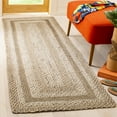 thumbnail image 2 of SAFAVIEH Natural Fiber Keisha Geometric Runner Rug, Grey/Ivory, 2'6" x 6', 2 of 8
