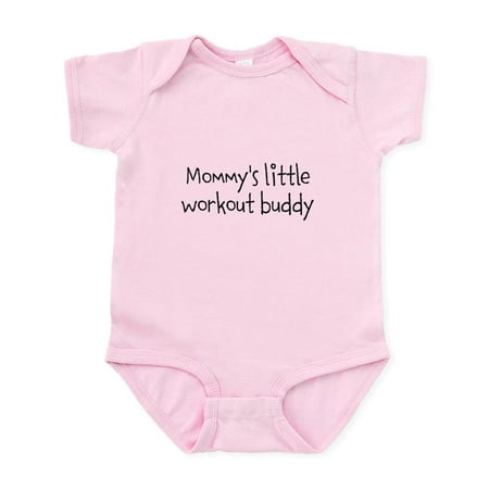 

CafePress - Mommys Little Workout Buddy Body Suit - Baby Light Bodysuit Size Newborn - 24 Months