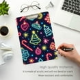 thumbnail image 3 of FORMRS Acrylic Clipboard with Low Profile Clip Standard A4 Letter Size, 12.5" x 9", Neon Christmas, 3 of 8
