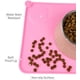 thumbnail image 3 of Almohadilla para cuenco para perros y gatos, almohadilla para cuenco de comida de silicona impermeable y antideslizante para cuencos de comida, cuenco de agua, alfombrilla para comida 47x30cm 53x37cm rosa BANYUO Electrónica, 3 of 6