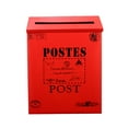 thumbnail image 5 of Clispeed Vintage Red Metal Mailbox for Home Decor and Photo Accessory, 5 of 8