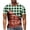 J-White, variant on Jinhomg Mens Funny Party Tops Novelty Funny 3D Muscle Plaid Print T-Shirts Big and Tall Comfy Short Sleeve Crew Neck Tees 2025 Fashion Tops Spring Saving White XXXL