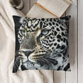 thumbnail image 3 of Black Pillowcases Animal Print Pillow Case Decorative Throw Pillow Cover for Home Sofa Office, 3 of 5