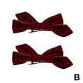 thumbnail image 5 of QHUDLV Women Girls Black Velvet Big Bow Fashion Hair Clip HairpinJHY9 Slide, 5 of 5