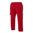 thumbnail image 3 of Mens Loose Cargo Pants Cual Drawstring Eltic Waist Wide Leg Athletic Sweatpants Outdoor Trousers, 3 of 5