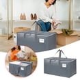 thumbnail image 2 of TIELUTT : Heavy Duty Moving Bags for Easy Storage Closet Organization Storage Containers for Room Small Storage Bags with Zipper Clothes Storage Linen Closet Organizers and Storage, 2 of 8