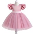 thumbnail image 4 of Edvintorg Girl Party Dress 2-8Yeras Toddler Girls Clothing Net Yarn Embroidery Rhinestone Bowknot Birthday Party Gown Long Dresses, 4 of 7