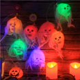 thumbnail image 4 of yingyy Halloween Skeleton Decorations Battery Operated Waterproof LED Hanging Decor, 4 of 6