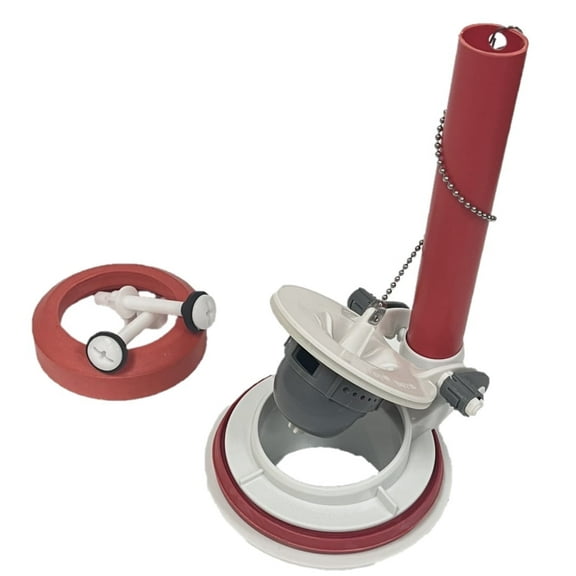 Nuflush 4-Inch Flush Valve, White ABS Plastic, 2 Piece