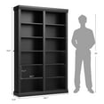 thumbnail image 4 of Studyset 74.5" Tall Bookshelf with Double Storage,6-Tier Wide Bookshelves w/ 12 Cubbies,Extra Large Bookshelf,Freestanding Display Storage Shelves,Wide Bookcases for Livingroom Office Library, 4 of 7