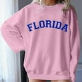 thumbnail image 4 of WEAIXIMIUNG Sweat à Fermeture Éclair pour Femmes Sans Capuche Grande Taille Mode Décontractée Imprimé Lettre Col Rond Manches Longues Sweat de Festival Léger, 4 of 5