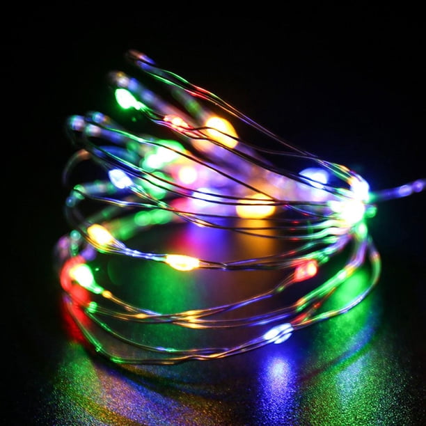 Guirnalda de luces LED de 2 m para decoración de habitación (luz de color)