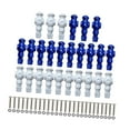 thumbnail image 3 of Dualoai 26 Pieces Table Soccer Foosball Men Repair Parts, Entertainment Foosball Blue White, 3 of 9