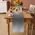 thumbnail image 2 of Grey White Ombre Table Runner 72 Inches, Contemporary Art Abstract Aesthetics Bed Runner Dresser Scarves Tabletop for Indoor Outdoor Parties/Ceremony/Banquet, 18" x 72", 2 of 9