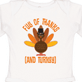 thumbnail image 4 of Inktastic Thanksgiving Dinner Holiday Turkey Boys or Girls Long Sleeve Baby Bodysuit, 4 of 5