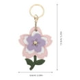 thumbnail image 2 of WEUVEB Cherry Blossom Keychain Purple PU Alloy Protective Case for Handbag Decoration, 2 of 8