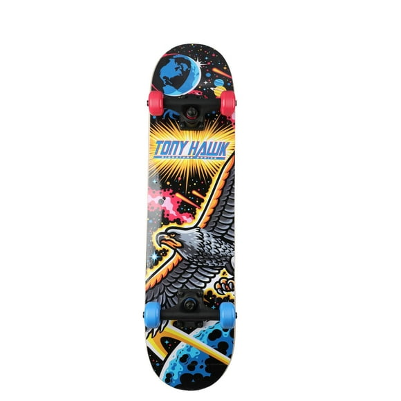 Tony Hawk 31" Popsicle Space Hawk Skateboard with Pro Trucks and ABEC 1 Bearings