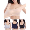 thumbnail image 4 of Sujetador cómodo para mujer, talla grande, sin aros, suave, ligero, sin mangas, sujetadores para MABOTO  Ropa interior de mujer, 4 of 7