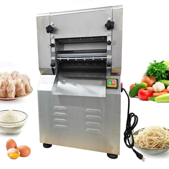 Commercial Electric Noodles Maker Electric Dough Roller Sheet Maker with 1.5mm Cutter