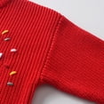 thumbnail image 6 of Gubotare Toddler Knit Sweater Baby Boys' Girls' Cable Knit Sweater Long Sleeve Solid Pullover Toddler Crew Neck Fall Size 6 9 Months (Red,6-9 Months), 6 of 9