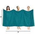 thumbnail image 3 of RIVERSIDE 2 Pack Luxury Bath Sheets 35×70 Soft Quick Dry Extra Large Cotton Towels 600 GSM Hotel Quality Spa - Teal, 3 of 8