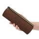 thumbnail image 5 of Disketp Dark Brown Glitter Estuche Organizador de Lápices de Cuero, Estuche de Oficina con Cremallera para Bolígrafo y Lápiz, 5 of 6