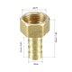 thumbnail image 2 of Conector adaptador de manguera con espina de latón 10mm Barb x 3/8 PT hembra 2pcs, 2 of 4