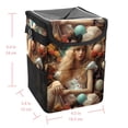 thumbnail image 5 of Easter Foldable Car Trash Bin with Lid, Leak-proof Mini Trash Can, Hanging Storage Bag - Car Garbage Can for Auto, Vehicle, Office, Home, 5 of 6