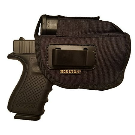 IWB and OWB Tactical Gun Holster with Mag Pouch - Can be Used Ambidextrous | Fits: M&P Shield, Ruger, Springfield, Sig, S&W MP Compact, Taurus PT111, H&K Compact with Small (Best Owb Holster For Ruger Lcr)