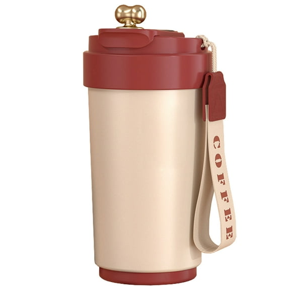 15oz Smart Led Temperature Display Stainless Steel Vacuum Coffee Cup with Ceramic Liner,Coffee Travel Mug Spill Proof with LED Temperature Display Lid,Coffee Cups for Keep Hot/Ice