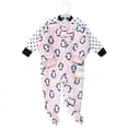thumbnail image 2 of Hudson Baby Infant Girl Plush Sleep and Play, Pink Penguin, 3-6 Months, 2 of 4