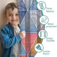 thumbnail image 3 of Blackout Kids Curtains,Boho Bohemia Flower Childrens Insulated Curtains Set Of 2,Bedroom Essentials,Toddler Room Decor 52"x63"(132x160cm), 3 of 4