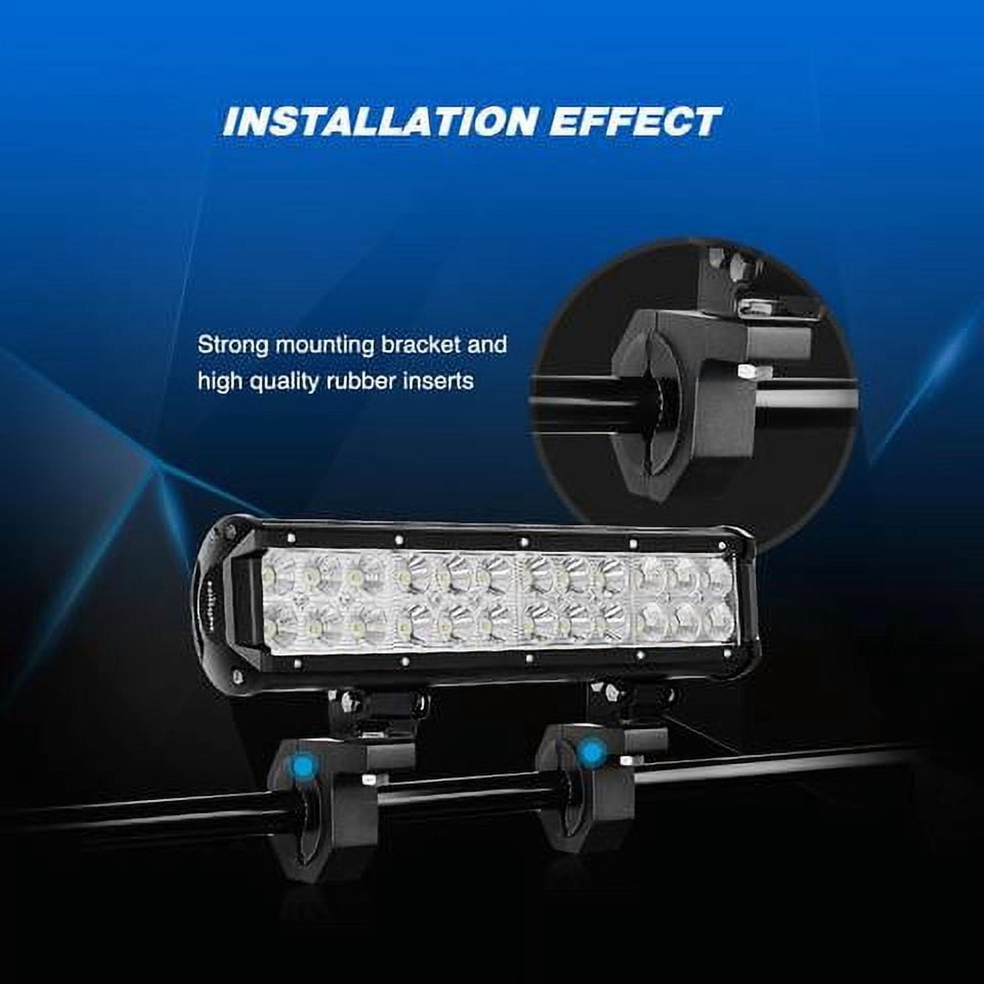 Nilight 12 inch 72W LED Waterproof Light Bar fits Cars Jeeps