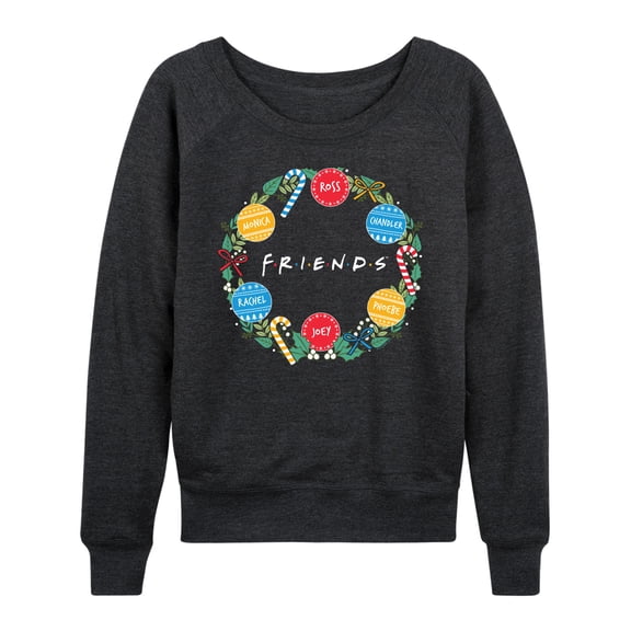 Friends - Wreath - Women's Lightweight French Terry Long Sleeve Shirt