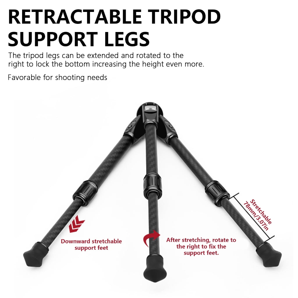 Small Tripod for Travel and Indoor Photography with Aluminum Construction and 1/4 Screw Compatibility