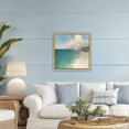 thumbnail image 2 of Stupell Industries Turquoise Horizons Beach Landscape Gold Framed Floater Canvas Wall Art design by Annabelle Hall, 25 x 25, 2 of 9